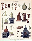 Chemistry equipment,early 19th century