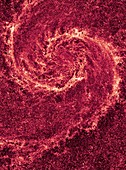 Whirlpool Galaxy,infrared HST image