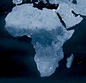 Africa at night