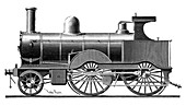 Webb compound steam locomotive,1889