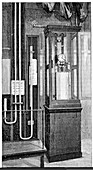 Large water barometer,1890