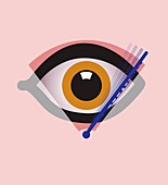 Eye surgery,conceptual artwork