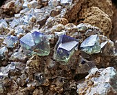 Fluorspar crystals