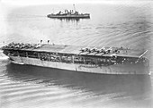 USS Langley aircraft carrier,1928