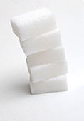 Stack of sugar cubes