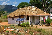 Solar power in a rural area,Cuba