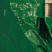 Bismarck flooding,USA,satellite image