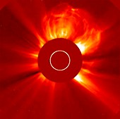 Solar eruption,SOHO image