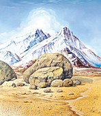 Mountain landscape,artwork