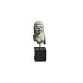 Egyptian Faience bust of a lady