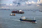 Singapore Strait shipping traffic