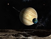 Earth-like planetary system,artwork