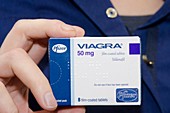 Pack of Viagra tablets