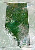 Alberta,Canada,satellite image