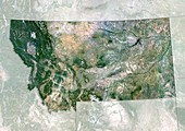 Montana,USA,satellite image