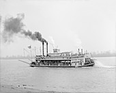 America paddle steamer,1906