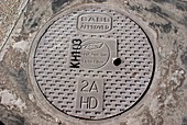 Optic fibre manhole cover in Cape Town