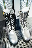 Boots of Mercury training spacesuit
