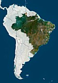Brazil,satellite image