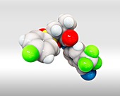 Bicalutamide drug,molecular model