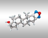 Furazabol anabolic steroid molecule