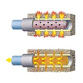 Hydraulic fracturing process,artwork