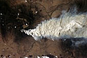 Wildfire,Sante Fe,USA,ISS image