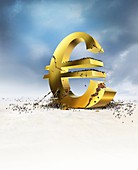 Euro economic crisis,conceptual artwork