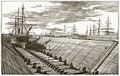 Dry dock,New York,19th century