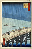 Sudden Shower over Shin-Ohashi bridge
