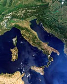 Italy,satellite image