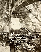 Eiffel Tower lift machinery,1889