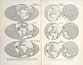 Continental drift maps,1924