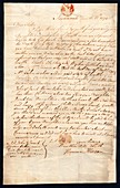Sowerby family letter,18th century