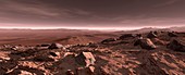 Mars landscape,artwork