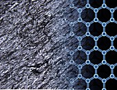 Graphite mineral and graphene sheet