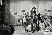 Poverty and alcoholism,1840s