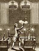 Conjuring performance,18th century