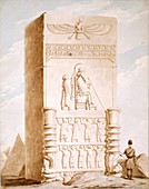 Persepolis bas-relief,19th century