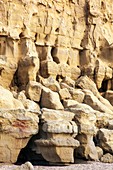 Eroded sandstone cliff