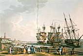 Margate parade and ships,1801