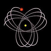 Rosetta orbit around black hole,artwork