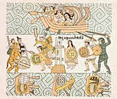 Tenochtitlan battle,Lienzo de Tlaxcala
