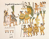 Aztec surrender,Lienzo de Tlaxcala