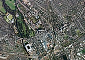 Cardiff city centre,aerial photograph