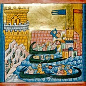 Crete-Athens battle,13th-century artwork