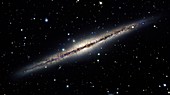 Spiral galaxy NGC 891,optical image
