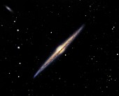 Spiral galaxy NGC 4565,optical image