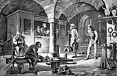 Torture chamber,historical artwork