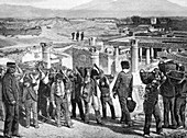 Excavations at Pompeii,1890s